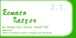 renato katzer business card